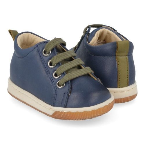 Falcotto sneakers blauw Jongens ( - haley blauw babyschoentje met vetershaley) - Junior Steps