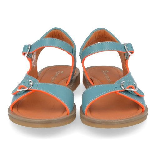 Romagnoli sandalen blauw Meisjes ( - blauw leder sandaaltje4850R057) - Junior Steps