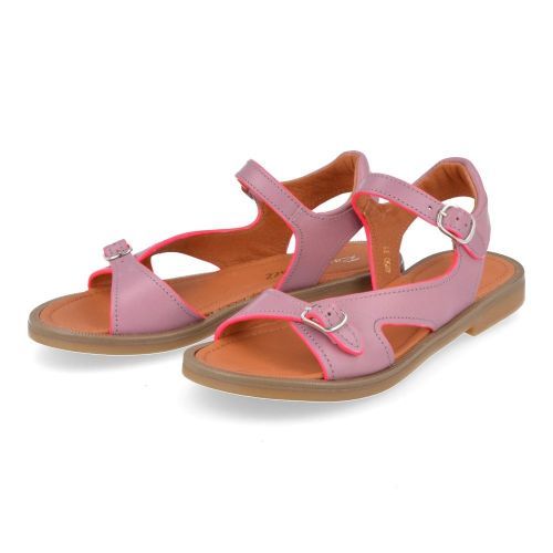 Romagnoli sandalen lila Meisjes ( - lila leder sandaaltje4850R033) - Junior Steps