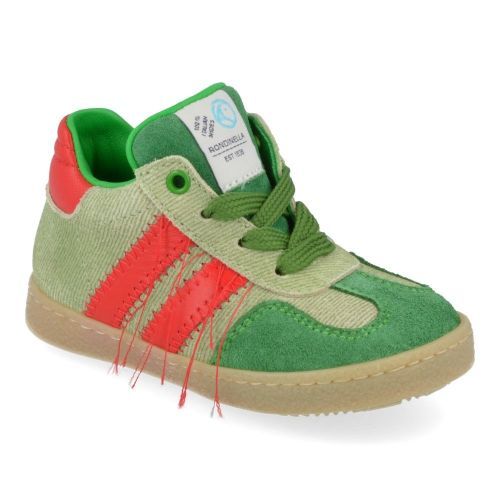 Rondinella sneakers groen Jongens ( - groene sneaker 4792C) - Junior Steps