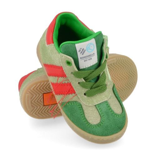 Rondinella sneakers groen Jongens ( - groene sneaker 4792C) - Junior Steps